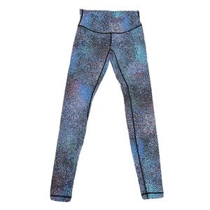 Lululemon Wunder Under 31" Leggings Strive Multi Black